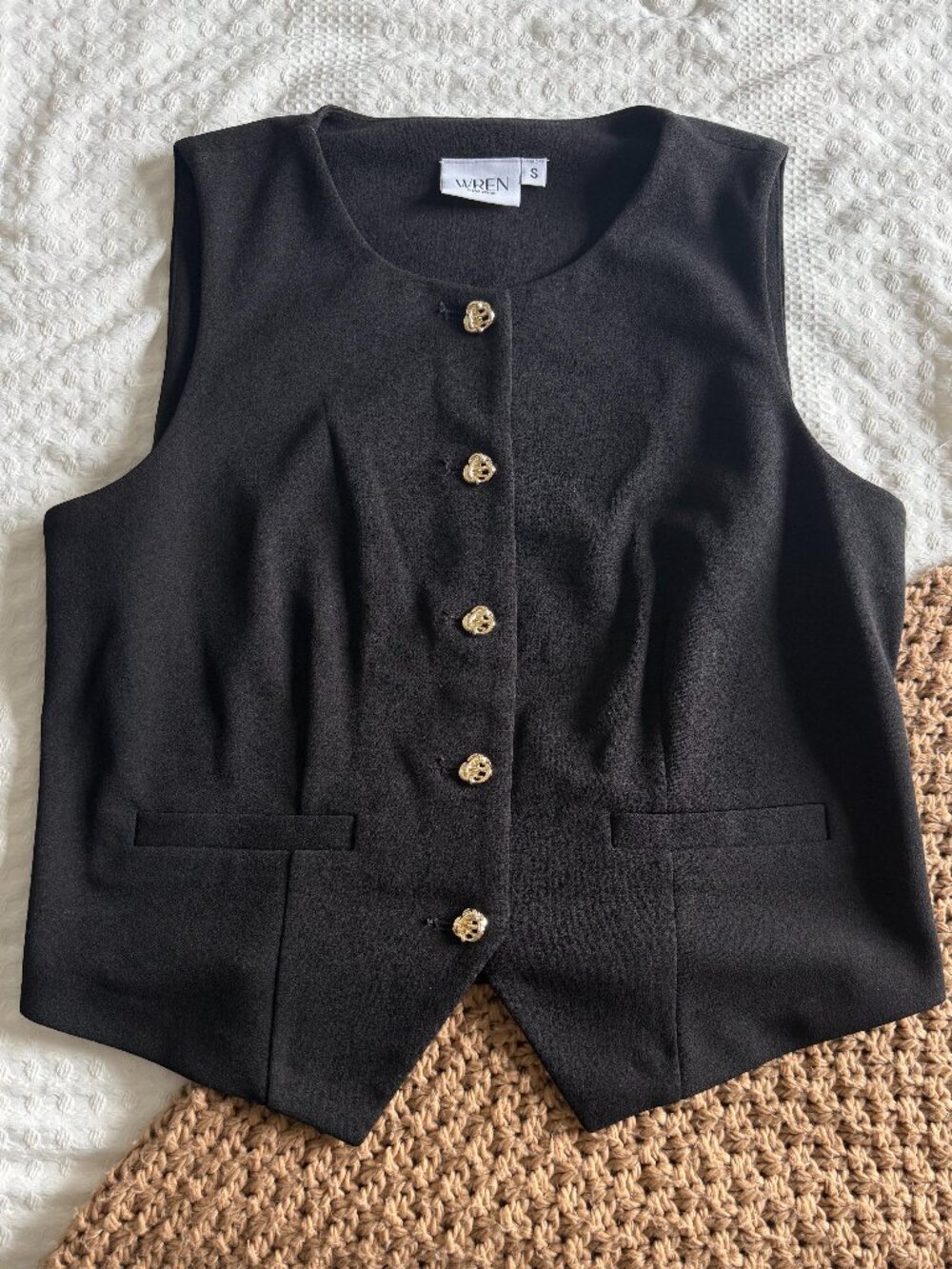 Womens black vest